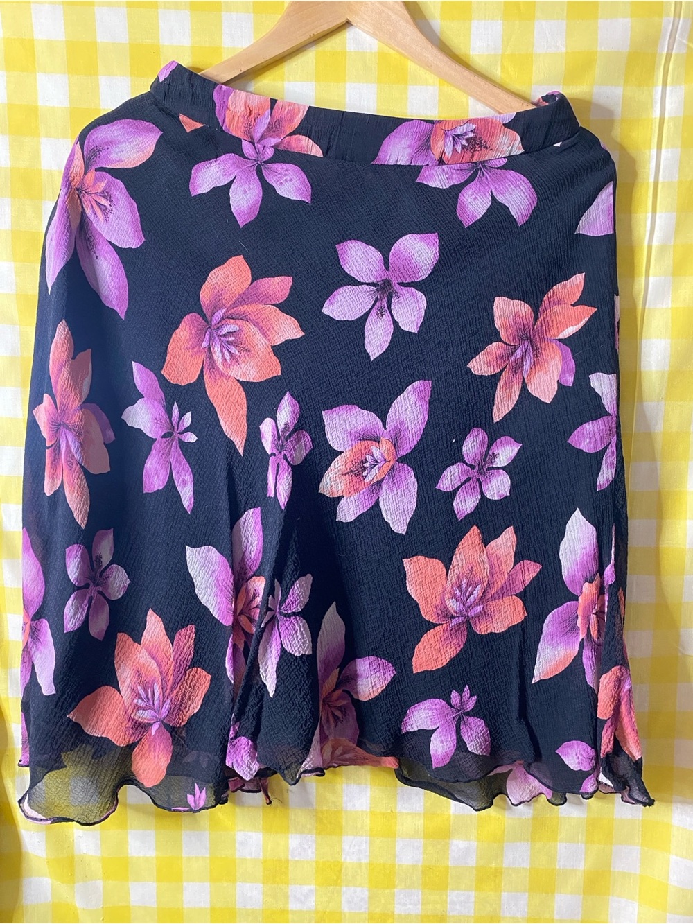 Alfani vintage skirt  silk 100% silk - Picture 11 of 11